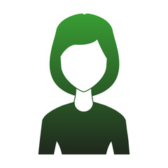 Obraz premium Young woman with casual clothes cartoon vector illustration graphic design