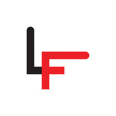 Obraz premium LF logo letter design