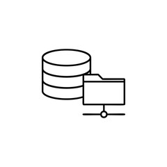 data center icon. Element of sturt up icon for mobile concept and web apps. Thin line data center icon can be used for web and mobile