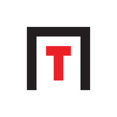 Fototapeta premium MT logo letter design