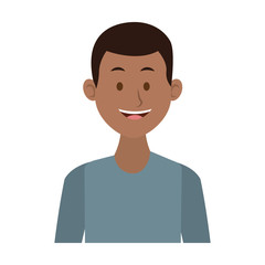 Young man with casual clothes cartoon vector illustration graphic design