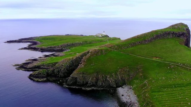 Neist Point on the Isle of Skye - amazing cliffs and landscape in the highlands of Scotland