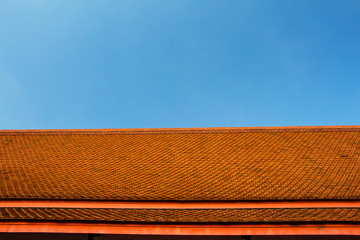 roof tiles of Thai temple