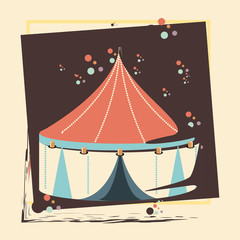 carnival circus tent icon