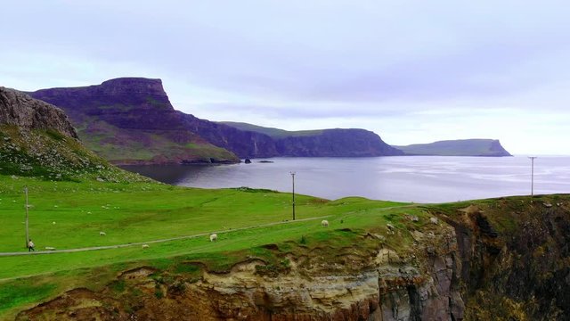 Neist Point on the Isle of Skye - amazing cliffs and landscape in the highlands of Scotland