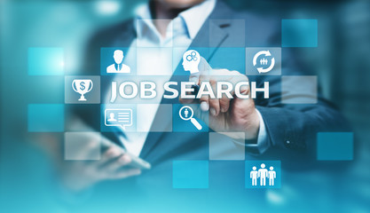 Job Search Human Resources Recruitment Career Business Internet Technology Concept