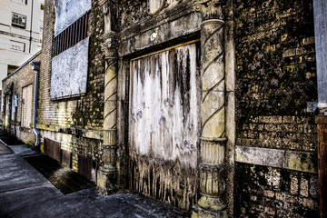 Fototapeta na wymiar hotel haunted abandoned 