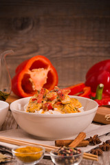 Red thai curry.