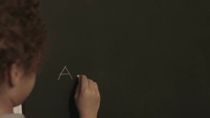 Writing ABC and 123 on Chalkboard - Powered by Adobe