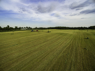 Horse farm ranch  landscape in toronto canada  