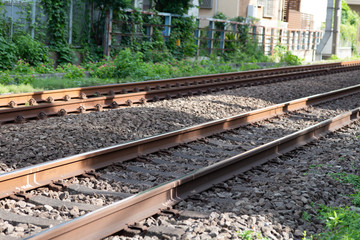 Fototapeta na wymiar 日本の線路