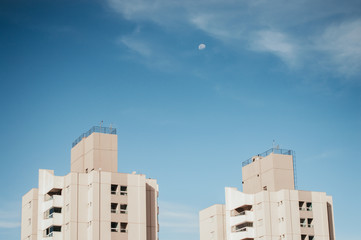 blue sky and building