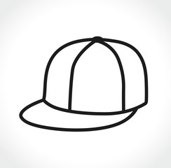 cap icon on white background
