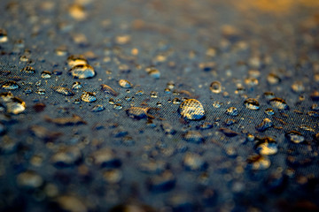 water drops shining on a surface