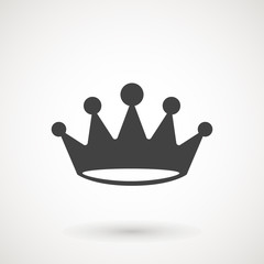 Crown Icon in trendy flat style isolated on grey background. Crown symbol for your web site design, logo, app, UI. Vector illustration, EPS10