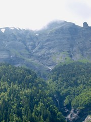 Fototapeta premium Tour du Mont-Blanc/Les Contamines-Montjoie,France