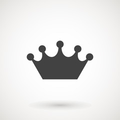 Crown Icon in trendy flat style isolated on grey background. Crown symbol for your web site design, logo, app, UI. Vector illustration, EPS10