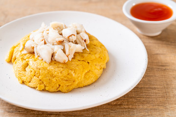 omelet with crab meat