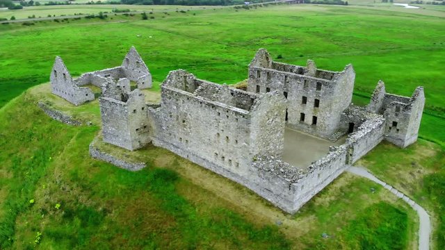 Flight over the Ruthven Barracks in Kingussie Scotland - Cairngorms National Park