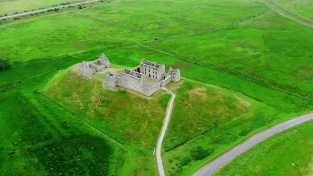Flight over the Ruthven Barracks in Kingussie Scotland - Cairngorms National Park