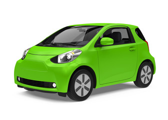 Electric Car Vehicle Isolated