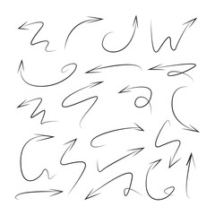 hand drawn and doodle arrows