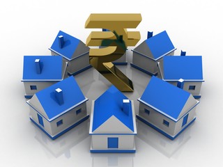 Obraz premium 3D rendering Real estate industry