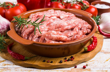 Raw minced meat