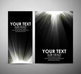 Brochure business design Abstract digital background with a burst, lens flare. 