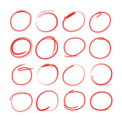 red circle highlighter, red circle marker
