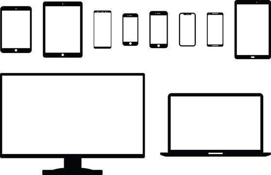 Modern Electronic Devices Icons