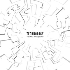 Abstract technology circuit board background. Abstract motherboard texture. Electronic tracks. Vector illustration