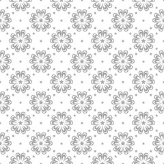 Gray seamless design on white background