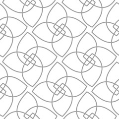 Light gray geometric seamless ornament