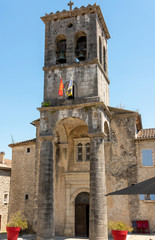 France, Labeaume on the Ardeche, the church "Saint Pierre" in the medieval village