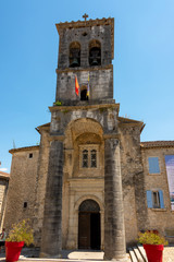 Fototapeta na wymiar France, Labeaume on the Ardeche, the church 
