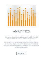 Analytics Internet Page Text Vector Illustration