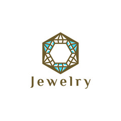 Diamond icon logo template vector illustration