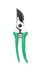 Garden pruner on white background