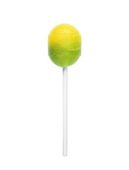 Colorful lollipop on white background
