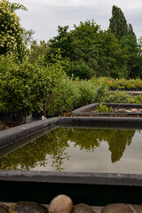Gartenanlage mit Wasserbecken