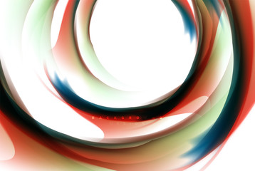 Naklejka premium Holographic fluid colors flow, colorful liquid mixing colours motion concept