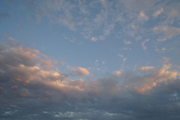 夕暮れどきの空