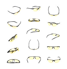 Pair of shade glasses isolated