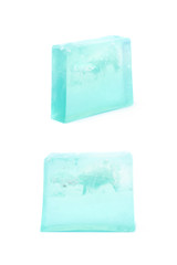 Handmade bar of soap isolated