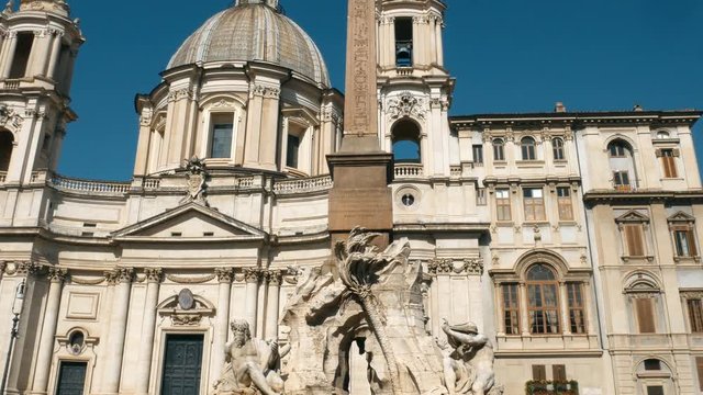 Gian Lorenzo Bernini, Piazza Navona, Fountain of the Four Rivers, the Rio della Plata in Rome