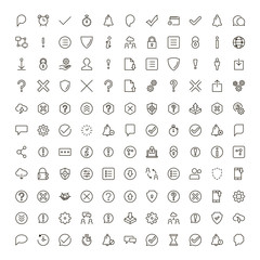 Interface icon set