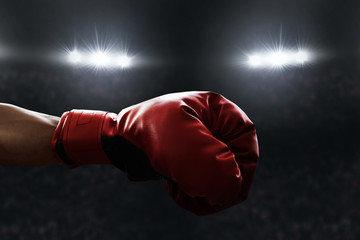Red boxing glove