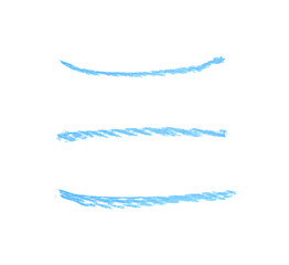 Hand drawn line isolated