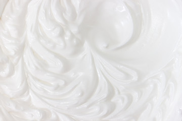 Background of the whipped cream after whisking